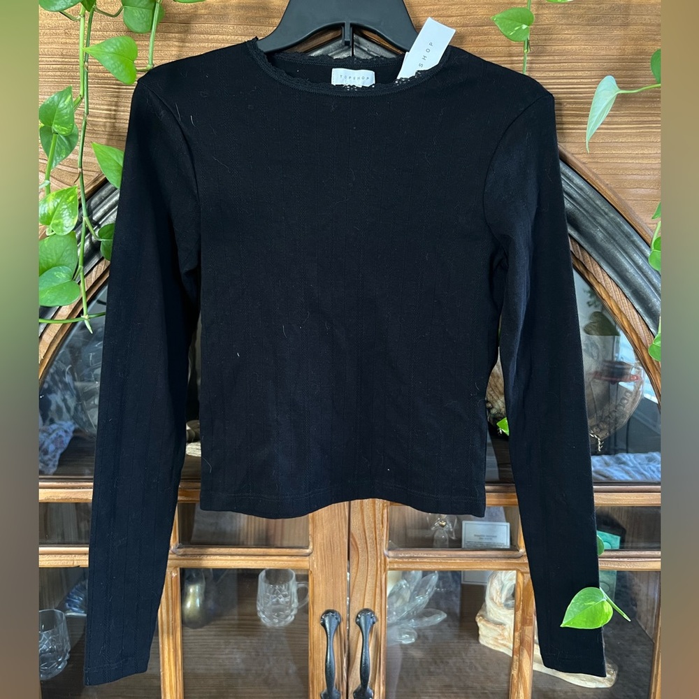 Topshop Classic Black Long Sleeve Tee